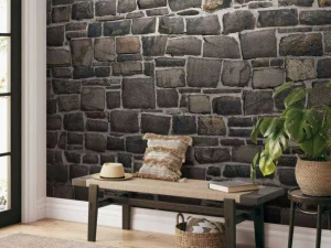 Discount Donkere stenen muur fotobehang Keuken | Gang