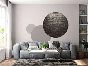 Discount Donkere stenen muur fotobehang Keuken | Gang