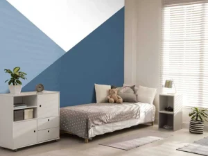 New Driehoeken in blauwtinten Kinderkamer