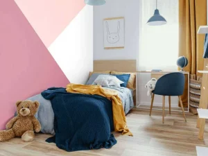 Hot Driehoeken in roze tinten Kinderkamer