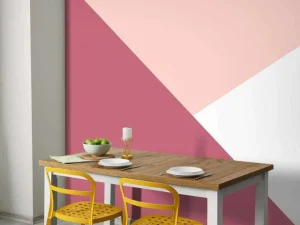 Hot Driehoeken in roze tinten Kinderkamer