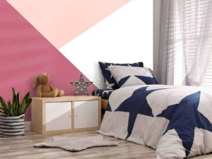 Hot Driehoeken in roze tinten Kinderkamer