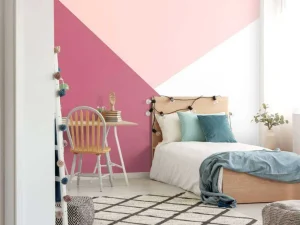 Hot Driehoeken in roze tinten Kinderkamer