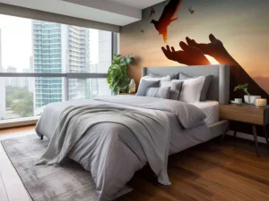 Sale Duif bij zonsondergang fotobehang Kunst & Design | Dieren