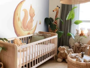 Outlet Eekhoorn op de maan fotobehang Babykamer