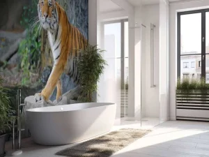 Hot Een grote Sumatraanse tijger fotobehang Kinderkamer