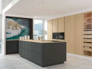 New Een ijsbeer observeert de zee fotobehang Dieren