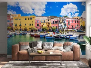 Sale Een kleurrijk eilandje in Italië fotobehang Transport | Architectuur