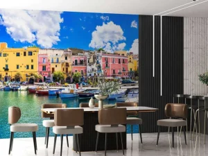 Sale Een kleurrijk eilandje in Italië fotobehang Transport | Architectuur