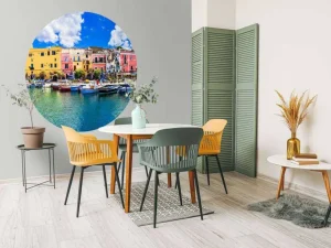 Sale Een kleurrijk eilandje in Italië fotobehang Transport | Architectuur