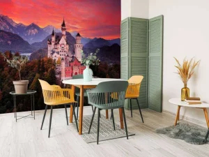 Discount Een koninklijk berglandschap fotobehang Architectuur