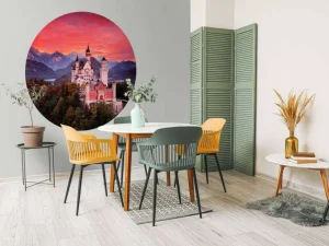 Discount Een koninklijk berglandschap fotobehang Architectuur