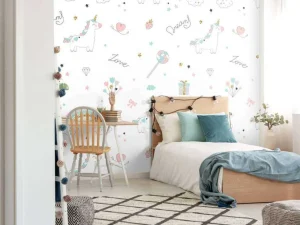 Outlet Eenhoorns, regenbogen en glitters Kinderkamer | Dieren