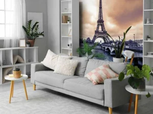 Hot Eiffeltoren met donker effect fotobehang Architectuur