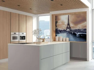 Hot Eiffeltoren met donker effect fotobehang Architectuur