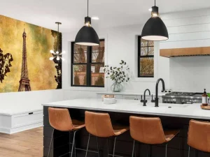 Online Eiffeltoren vintage design fotobehang Gang | Architectuur