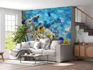 Sale Exotische vissen en koralen fotobehang Dieren