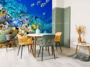 Sale Exotische vissen in de oceaan fotobehang Dieren