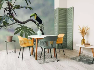 Best Exotische vogel op een tak fotobehang Tienerkamer | Bloemen