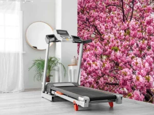 Online Felroze Bloesem fotobehang Bloemen