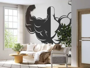 Best Fitness logo fotobehang Sport