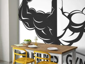 Best Fitness logo fotobehang Sport