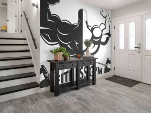 Best Fitness logo fotobehang Sport