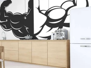 Best Fitness logo fotobehang Sport