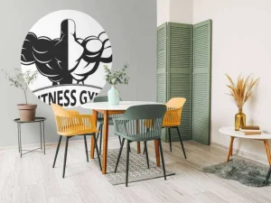 Best Fitness logo fotobehang Sport
