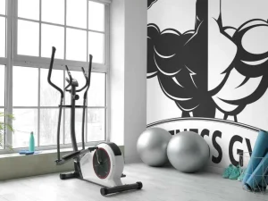 Best Fitness logo fotobehang Sport