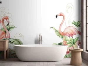 Fashion Flamingo design fotobehang Dieren