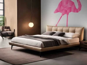 Hot Flamingo Origami fotobehang Babykamer | Dieren