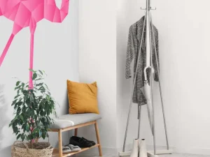 Hot Flamingo Origami fotobehang Babykamer | Dieren