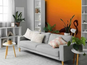 Clearance Flamingo's bij zonsondergang fotobehang Dieren