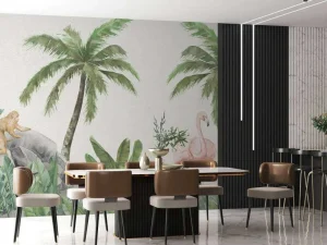 Fashion Flamingo's en apen Kinderkamer