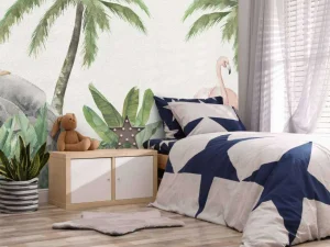 Fashion Flamingo's en apen Kinderkamer