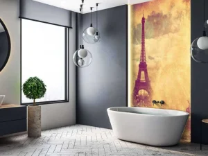 Clearance Fonteinen bij de Eiffeltoren fotobehang Hobbykamer | Architectuur