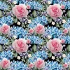 Best Fotobehang - Nachtelijke Rozen Wals Bloemen