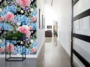 Best Fotobehang - Nachtelijke Rozen Wals Bloemen