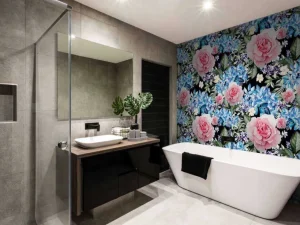 Best Fotobehang - Nachtelijke Rozen Wals Bloemen
