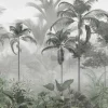 New Fotobehang - Nevelig Palmbos Kinderkamer | Natuur