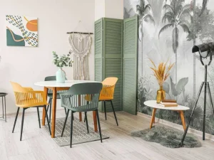 New Fotobehang - Nevelig Palmbos Kinderkamer | Natuur