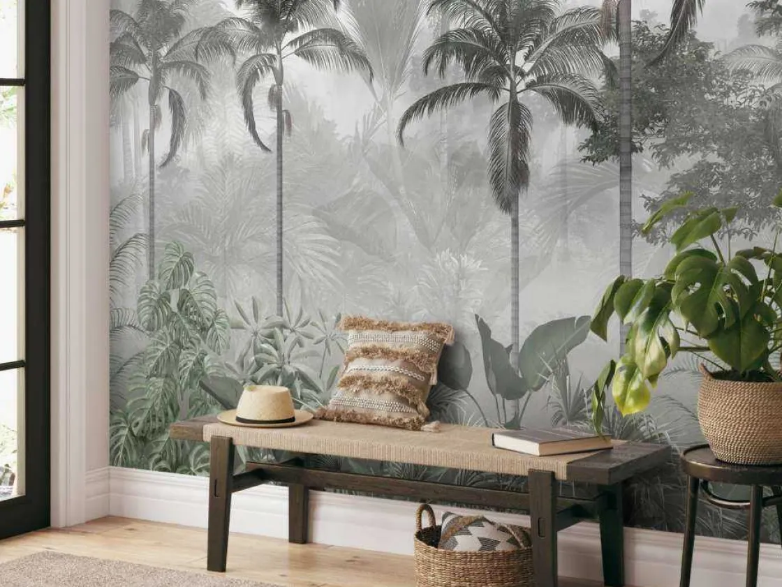 fotobehang__nevelig_palmb_4.webp New Fotobehang - Nevelig Palmbos Kinderkamer | Natuur