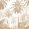 Fashion Fotobehang - Nevelige Palmwoud, taupe Landschappen