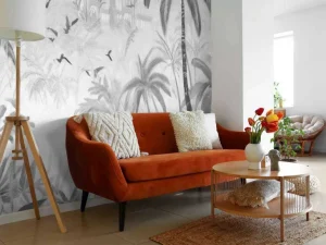 Sale Fotobehang - Oosterse Tuin bij Dageraad Landschappen