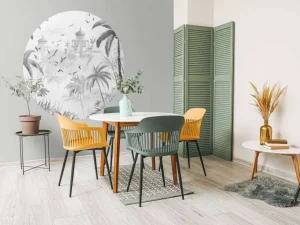 Sale Fotobehang - Oosterse Tuin bij Dageraad Landschappen