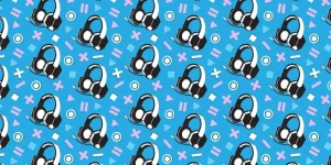 Hot Fotobehang - Retro Gaming Headset Kinderkamer