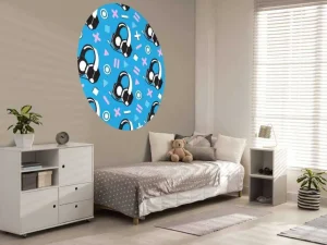 Hot Fotobehang - Retro Gaming Headset Kinderkamer