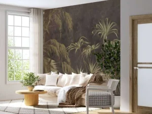 Clearance Fotobehang - Schaduwspel Palmbladeren Kinderkamer | Natuur