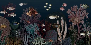 Best Fotobehang - Sir Edwards - Roaring Reef - Blue Kinderkamer